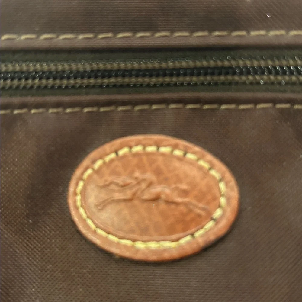 Longchamp Le Pilage Cosmetic Case Pouchette in brown - Picture 3 of 10